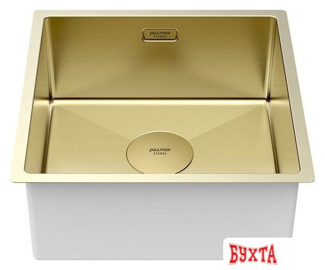 Кухонная мойка Paulmark Next 44 UNI PM214444-LG (золото/светлое золото) 2