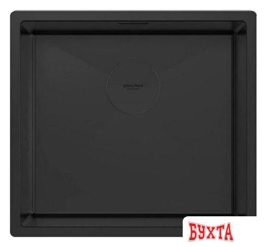 Кухонная мойка Paulmark Next 48 UNI PM214844-MBN (черный/черный матовый)