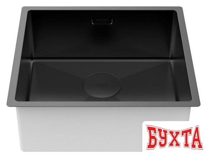 Кухонная мойка Paulmark Next 48 UNI PM214844-MBN (черный/черный матовый) 2