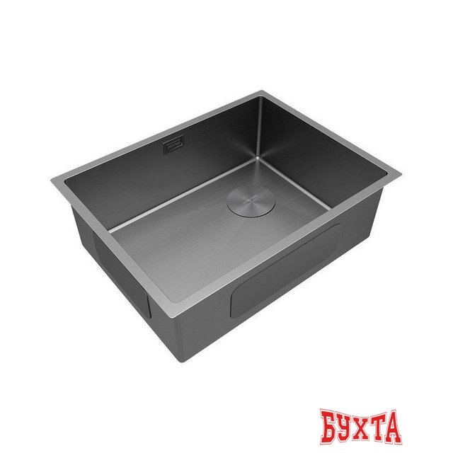 Кухонная мойка Paulmark NEXT-SKEW 58 Uni PM885844-MG (серый/серый матовый) 2