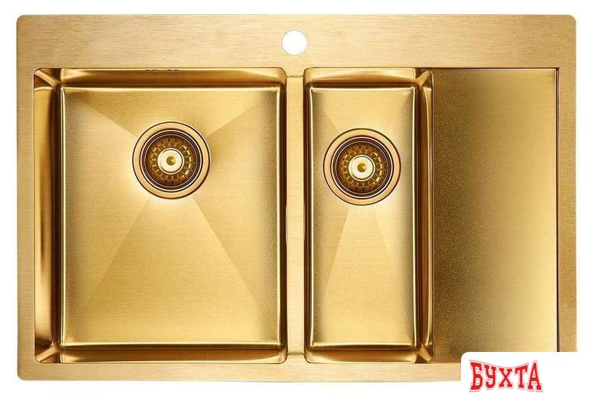 Кухонная мойка Paulmark Kroner 78/2SF PM227851-BGL