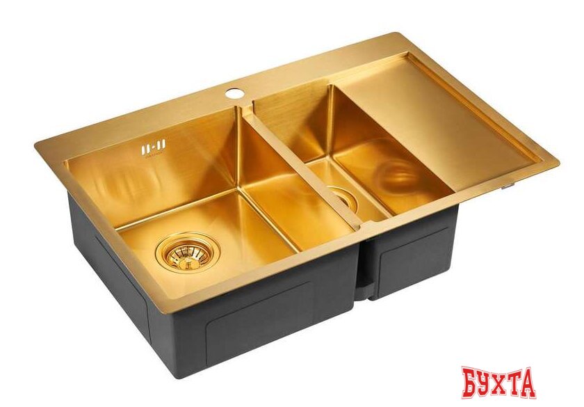 Кухонная мойка Paulmark Kroner 78/2SF PM227851-BGL 2