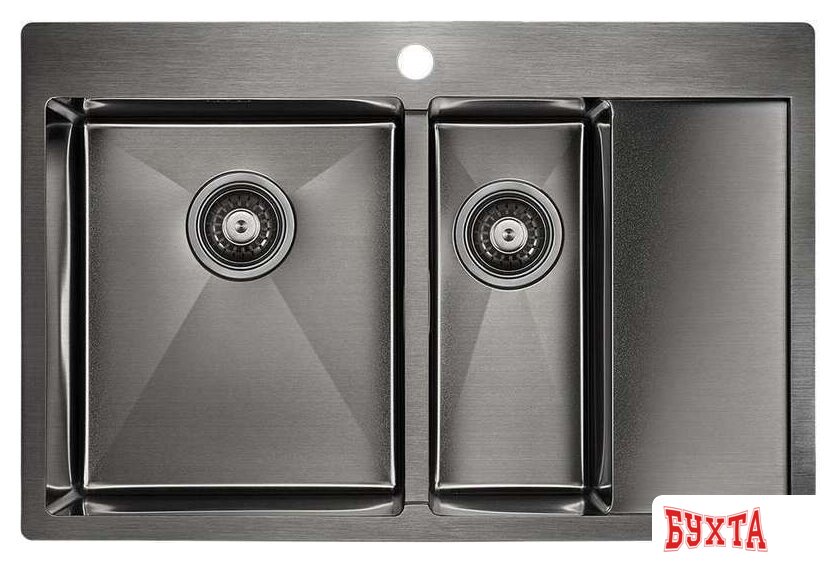 Кухонная мойка Paulmark Kroner 78/2SF PM227851-GML