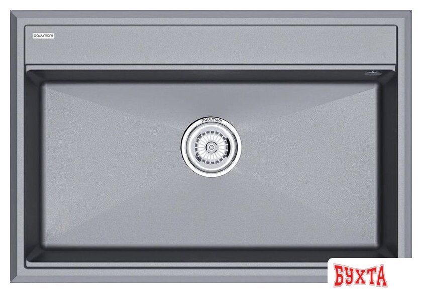 Кухонная мойка Paulmark Stepia 80 PM117551-GRM (серый металлик)