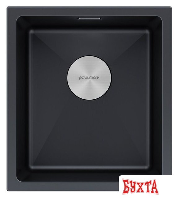 Кухонная мойка Paulmark IT-Granit Lumi 41 Uni LU41-AN (черный/антрацит)