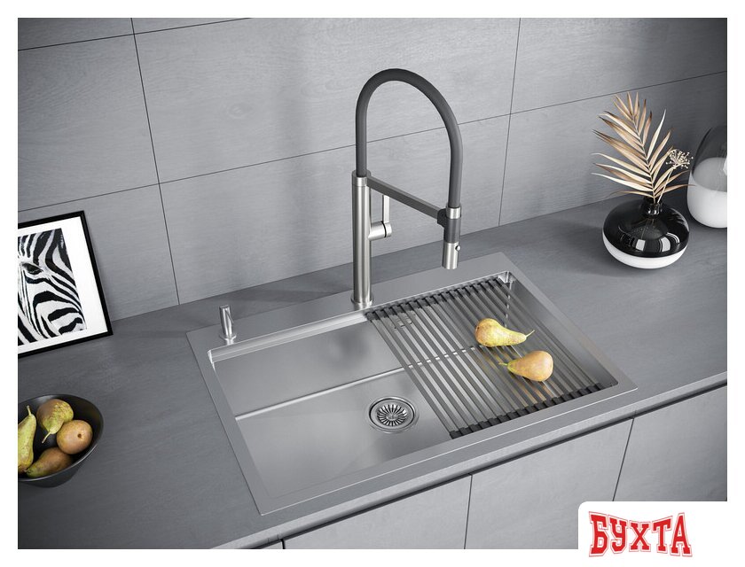Кухонная мойка Paulmark PM707551-BS 3