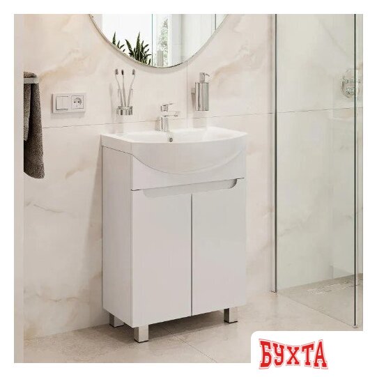 Мебель для ванных комнат Axus Тумба под умывальник Порто 60 3