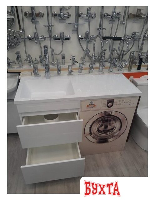 Мебель для ванных комнат Emmy Тумба под умывальник Джерси 120 4