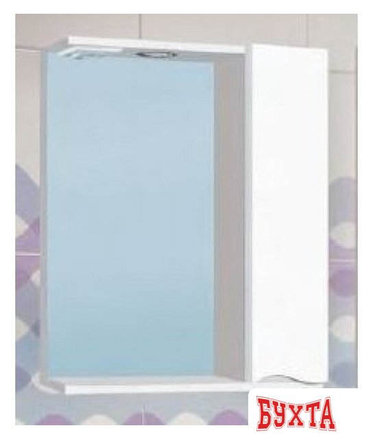 Мебель для ванных комнат Vako Шкаф с зеркалом Аква 700 18198 2