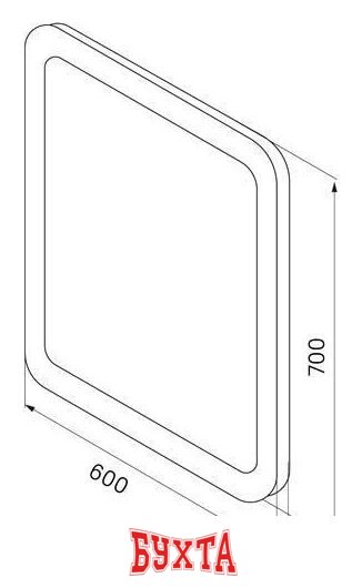 Мебель для ванных комнат IDDIS Зеркало Edifice ЗЛП108 5