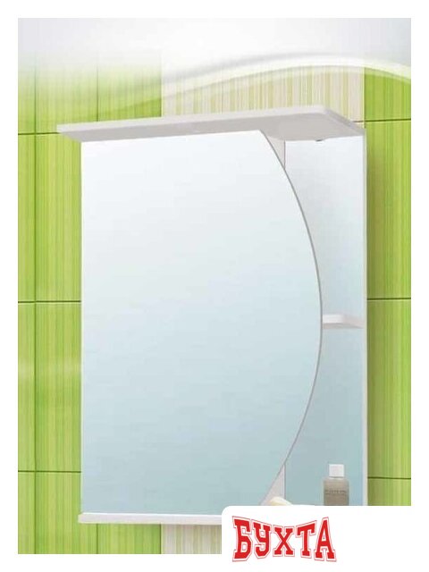 Мебель для ванных комнат Vako Шкаф с зеркалом Луна 50 (левый)