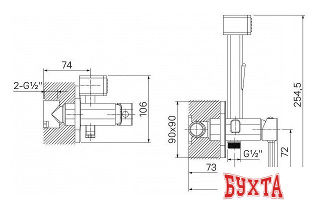 Гигиенический душ IDDIS 004BLS0i08 2