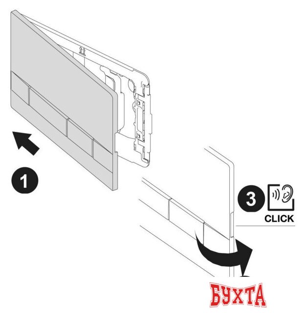 Панель смыва Lemark Bit 9802006 (черный матовый) 4