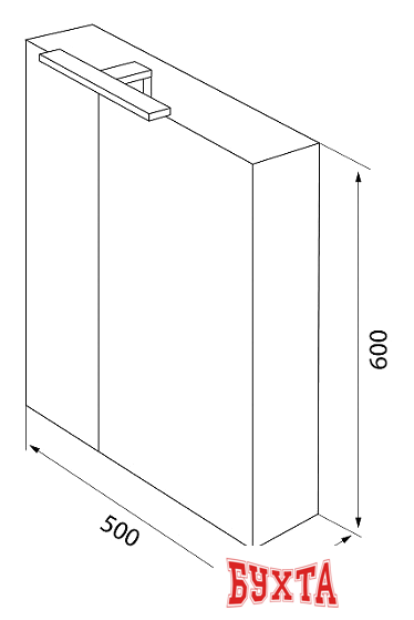 Мебель для ванных комнат IDDIS Шкаф с зеркалом Mirro MIR5002i99 5