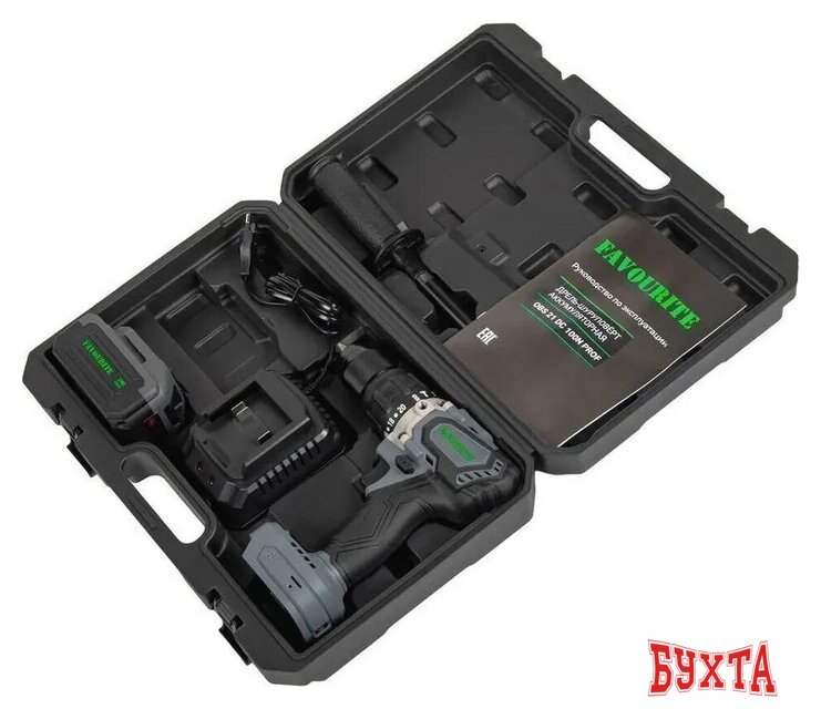 Ударная дрель-шуруповерт Favourite OBS 21 DC 100N Prof (с 1-им АКБ, кейс) 3