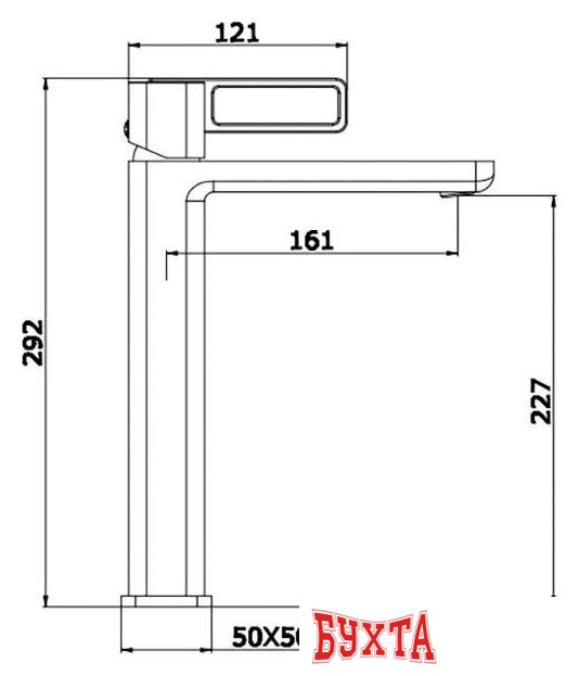 Смеситель Ganzer GZ12112-S 2