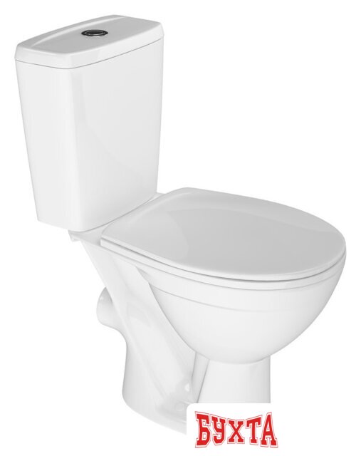 Унитаз напольный Rosa Соло Люкс Микролифт (белый)