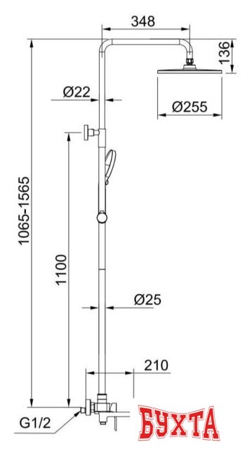 Душевая система Raglo R03.24.03 2