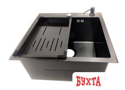 Кухонная мойка Avina HM4848 PVD (графит) 3