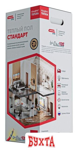 Нагревательный мат СТН Квадрат тепла 16 кв.м. 2400 Вт 3
