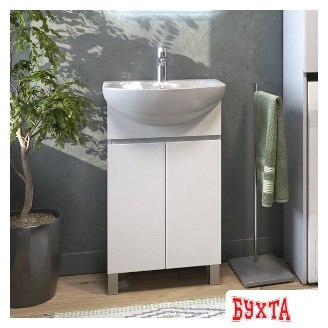 Мебель для ванных комнат Vigo Тумба под умывальник Wing 500-2-0 Балтика (белый) 3