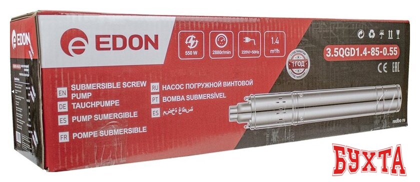 Скважинный насос Edon 3.5QGD1.4-85-0.55 2
