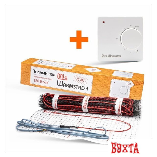 Нагревательный мат Warmstad WSM 100W-0.65m 100037084500 1