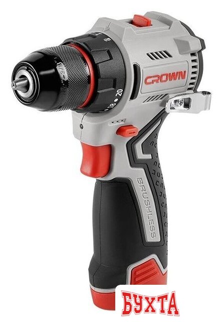 Дрель-шуруповерт Crown CT21129HMX-2 BMC (с 2-мя АКБ, кейс)
