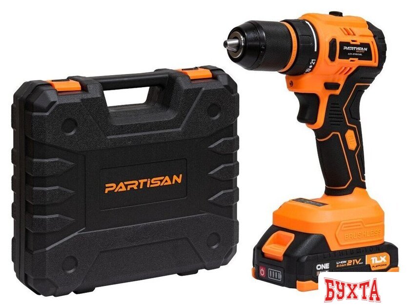 Дрель-шуруповерт Partisan AD-2160BL (с 2-мя АКБ, кейс)