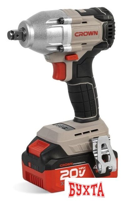 Гайковерт Crown CT22043XS-4 BMC (с 2-мя АКБ, кейс)