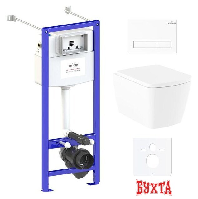 Унитаз подвесной Lavinia Boho Relfix Aveo Rimless 6 в 1 77050205 (белый пластик)