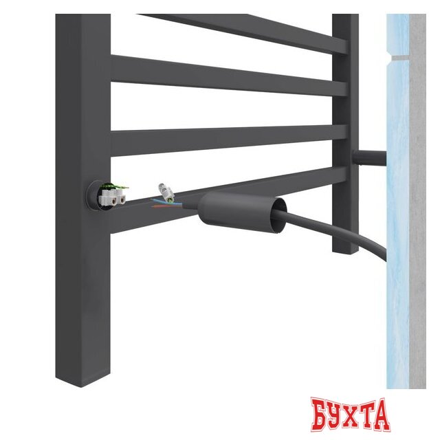 Полотенцесушитель TERMINUS Ватикан П8 500х800 (quick touch, графит) 2