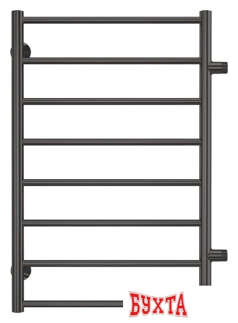 Полотенцесушитель TERMINUS Аврора П8 500x800 (оружейная сталь, с боковым подключением 500)