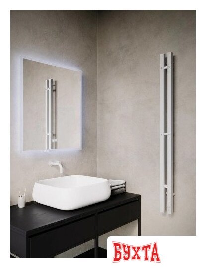 Полотенцесушитель TERMINUS Стойка Duo Проф 1200 (белый) 3