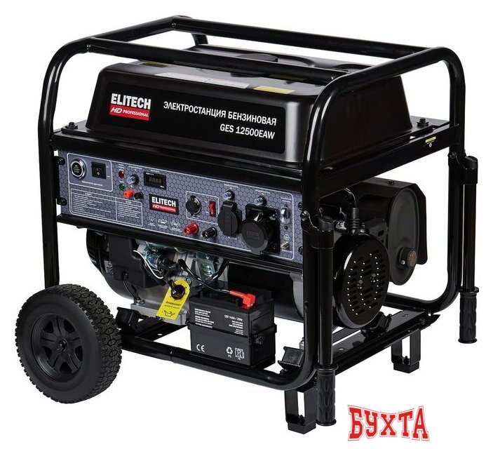 Бензиновый генератор ELITECH GES 12500ЕAW 4