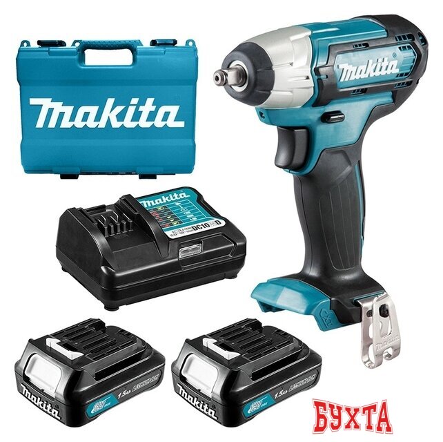 Гайковерт Makita TW140DWAE (с 2-мя АКБ) 2