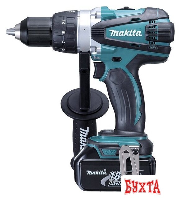 Дрель-шуруповерт Makita DDF458RFE (с 2-мя АКБ, кейс) 2