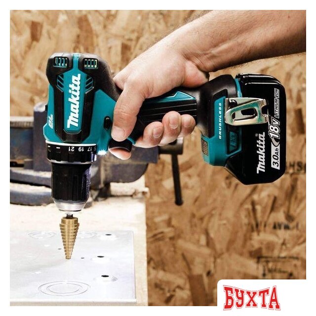 Дрель-шуруповерт Makita DDF485RFE (с 2-мя АКБ, кейс) 4