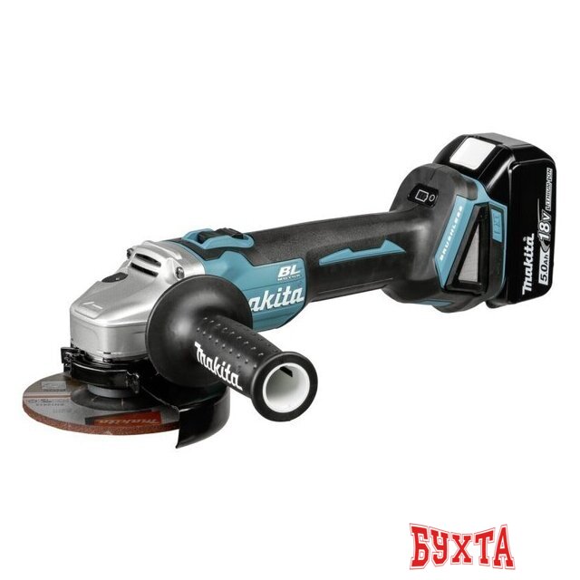 Угловая шлифмашина Makita DGA504RTJ (с 2-мя АКБ, кейс) 2