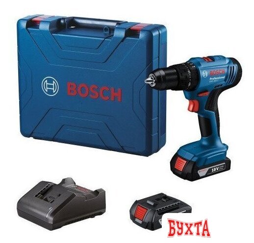 Ударная дрель-шуруповерт Bosch GSB 183-LI Professional 06019K9100 (с 2-мя АКБ, кейс)
