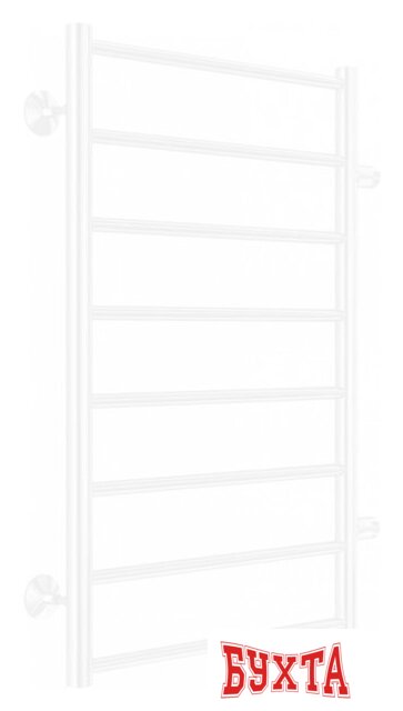 Полотенцесушитель TERMINUS Аврора П8 500x800 (с боковым подключением 50,RAL 9003) 1