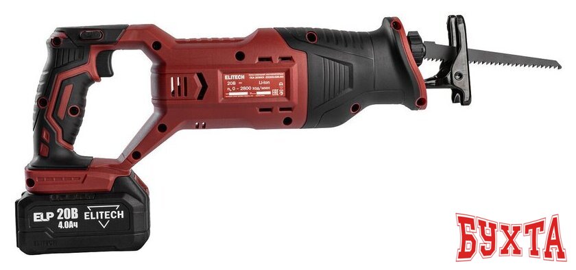 Сабельная пила ELITECH ПСА 2030СЛ E2206.026.01 (с 1-им АКБ)