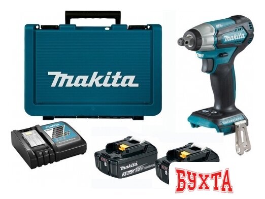 Гайковерт Makita DTW181RFE (с 2-мя АКБ, кейс)