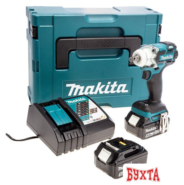 Гайковерт Makita DTW285RTJ (с 2-мя АКБ 5 Ач, кейс)