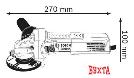 Угловая шлифмашина Bosch GWS 750 S Professional 0601394121 3