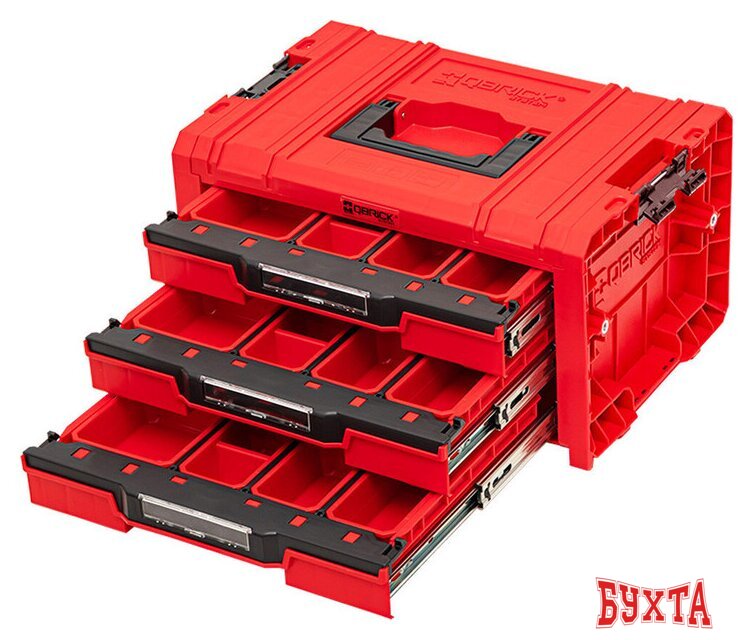 Ящик для инструментов Qbrick System PRO Drawer 3 Toolbox Expert RED Ultra HD