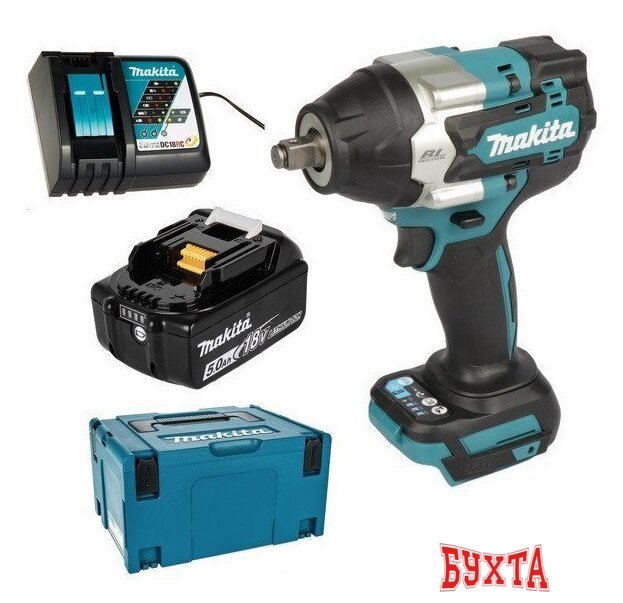 Гайковерт Makita DTW700RT1J (с 1-им АКБ, кейс)