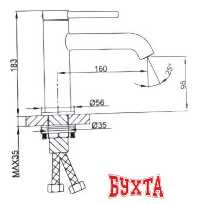 Смеситель Gappo G1006 2