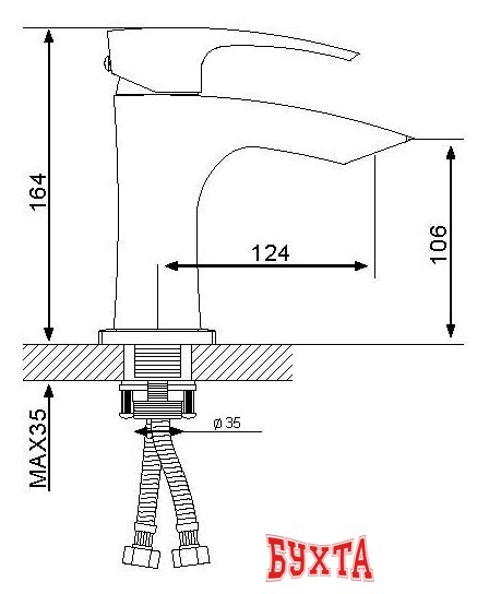 Смеситель Gappo G1007-1 2