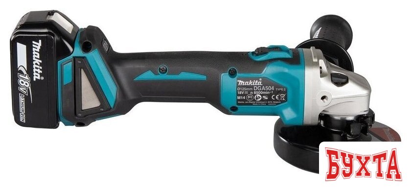 Угловая шлифмашина Makita DGA504RT (с 1-им АКБ, кейс) 3